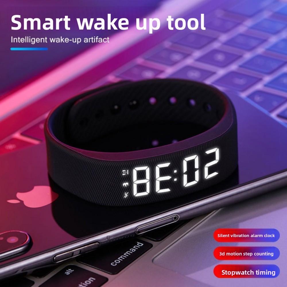 with Calorie Counter Alarm Clock Watch Waterproof Vibrating Alarm Bracelet  for Students