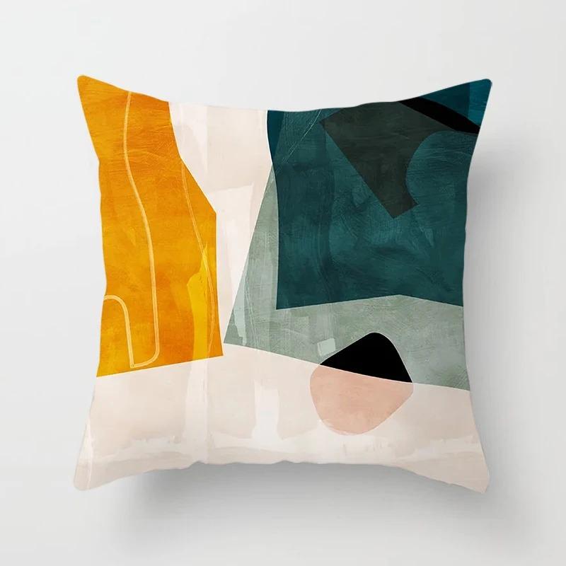 Простые красочные декоративные наволочки для гостиной, офиса, дома, наволочки для автомобиля, украшения