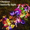 Butterfly Ground Plug Lights IP65 Waterproof Solar Decorative Landscape Lights Lighting Ornaments Reusable for Courtyard