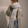 KNOWN BETTER Oversized Stripe Muffler [KNFW05ACC03]_Sky Blue