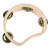 Wooden Half-moon Tambourine Cymbals 15.5 X 1.5 X 4.8 Cm