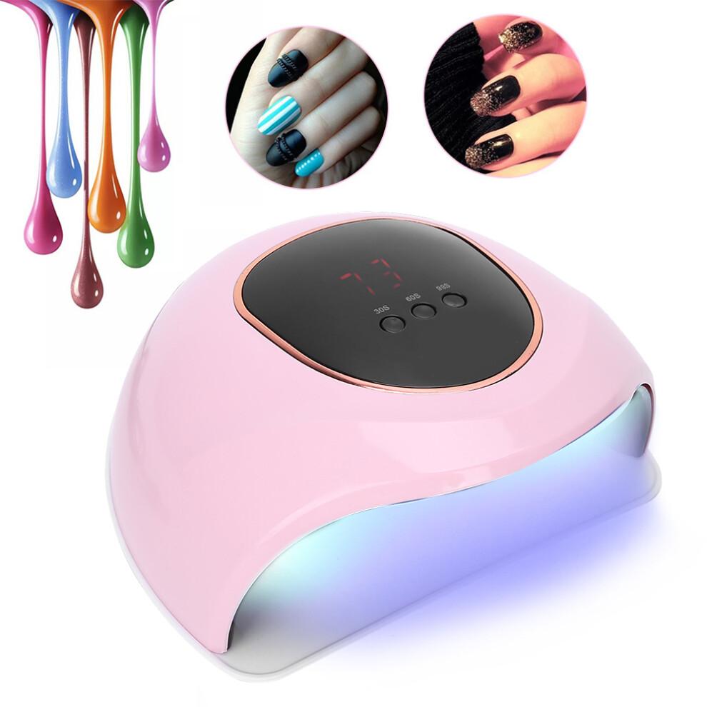 72W UV LED Nail Art Dryer Machine, s2 pro, Pink/White