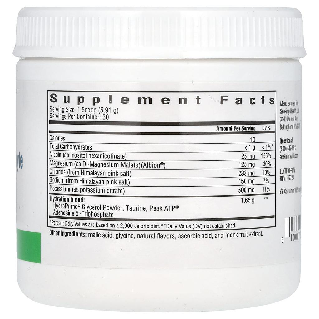 Seeking Health Optimal Electrolite, Orange, 6.25 Oz (177.3 G)