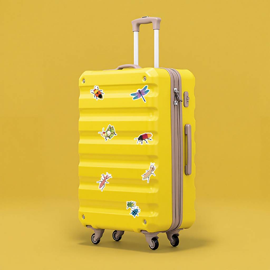 35pcs-50pcs Playful Nature Stickers Cartoon Insects Animal Stickers DIY Stickers For Guitar DIY Skateboard Laptop Luggage Decor