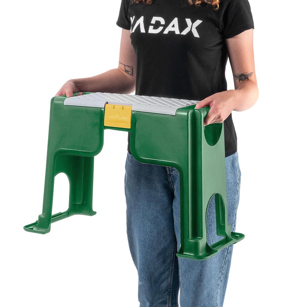 KADAX Садовый коленопреклонитель Табурет Стул Ящик для хранения Табуретка Скамейка 3в1 Складной Зеленый