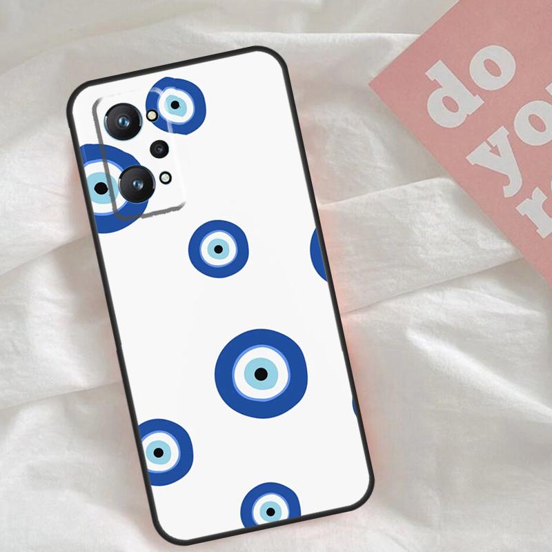 Чехол с мультяшным рисунком «Большие глаза» для Realme C65 C67 C71 C63 C61 C55 C51 C53 C35 C75 11 12 13 14 15 Pro Plus GT6 GT7 Pro