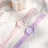 Candy Colors Silicone Strap Quartz Wristwatch Student Watch INS Korean Fashion Trendy Ladies Wristwatch Simple Versatile Clock