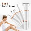 4 In1 Electric Lady Shaver Body Hair Removal Epilator Painless Cordless Trimmer Razor Eyebrow Trimmer Nose Hair Epilator