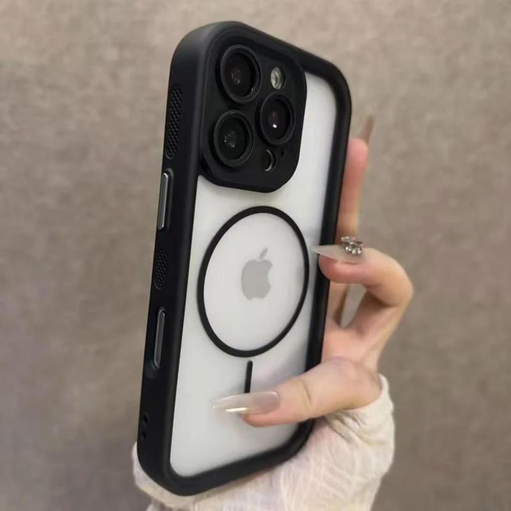 Роскошный матовый прозрачный чехол Magsafe для iPhone 17 16 15 14 Plus 13 12 Pro Max 11 17Air, магнитный противоударный бампер
