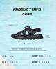 Caesar summer casual sandals for men, anti slip and odor resistant, outdoor driving, men's Velcro thick soled open toe beach shoes