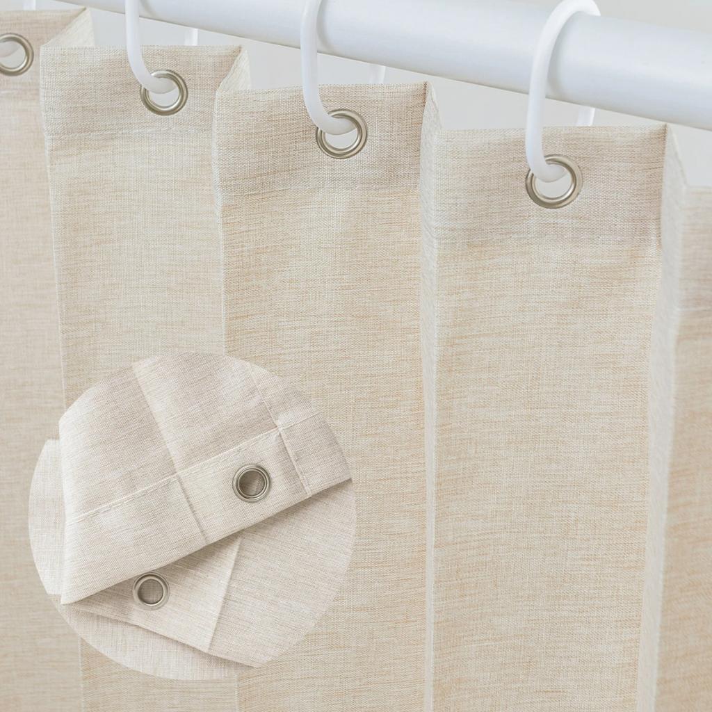 Foldable Waterproof Shower Curtain Bathroom Partition Space Saving Polyester Fabric for Hotel and Home Use Dry Wet Separation Hanging Curtain