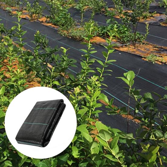 Yousheng Weed Barrier Landscape Fabric Woven Geotextile Mat Gardening Ground Cover Weed Control Cloth for Orchard Vegetable Field Driveway Walkway