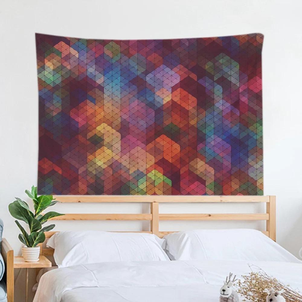 Colorful Simple Tapestry Office Living Room Decoration Home Wall Tapestry