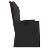 vidaXL Gartenbank mit Liegefunktion & Kissen Schwarz 173cm Poly Rattan