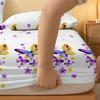 1 Piece Of Morning Dance Patterned Matte Bedsheet, Bedroom Printed Bedspread, Bedding (Excluding Pillowcases)