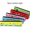 1~5pcs Children 16-Hole Wooden Harmonica Toys Early Educational Toys Music Enlightenment for Kids Gifts Animals Painted TMZ