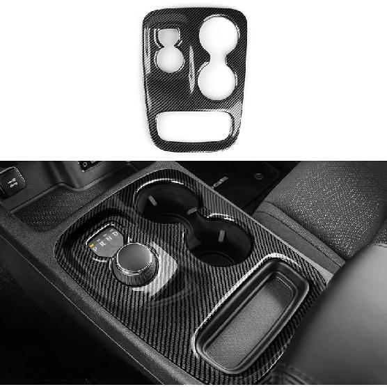 Car Gear Shift Panel Decals For 2018 Dodge Durango Accessories Carbon Fiber Interior Stickers