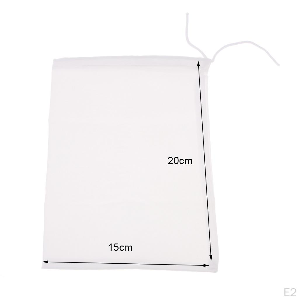 Многоразовый нейлоновый сетчатый фильтр-мешок для сока 15x20 см