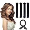 Набор из 4 шт. железных крючков для плойки, шелкового шарфа, для ленивых, плойка без нагрева, без повреждения волос, большая волна, хорошая накрутка.