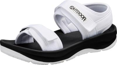 OUTDOORPRODUCTS Женские и мужские спортивные сандалии с амортизацией для улицы, отдыха и лета, Белые, Размер 24,0 см