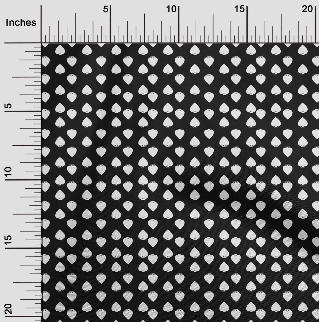 oneOone Ткань Cotton Flex Black, швейная ткань с принтом в виде покерных карт, от The Yard, 40 дюймов
