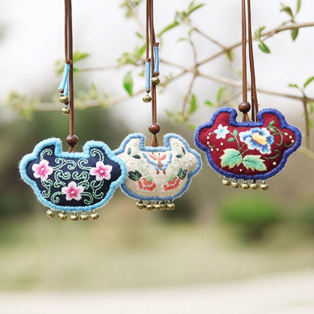 Handmade Embroidered Lucky Bag DIY Kits Hand-stitched Embroidery Set  Beginner