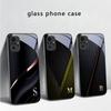 Элегантные буквы 'S M R' Для Redmi Note 14 Pro+ 13 Pro 8 9 9S 12S 10 Pro 11 12 13C 14C A3 12 13 K60 Ultra Черный Стеклянный Чехол для Телефона