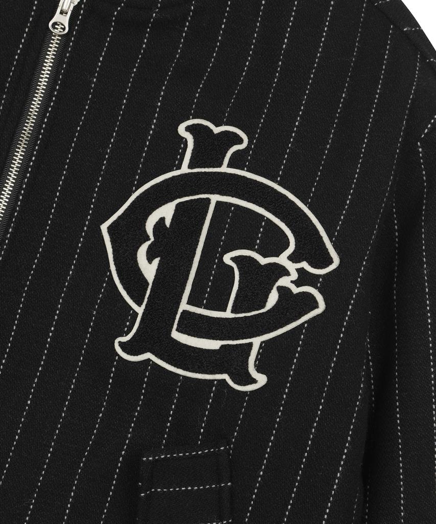 Losers Club Striped Wool Varsity Jacket Black