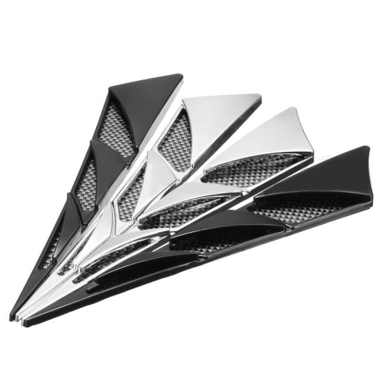 2 шт., автомобильный Стайлинг, ложный воздушный капот, боковые наклейки, имитация вентиляционного отверстия, украшение