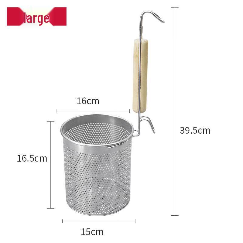 Hot Pot Noodle Strainers with Wooden Handles (2-Pack)