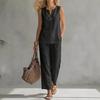 2026 European and American cross-border summer Amazon's new casual women's sleeveless V-neck top set