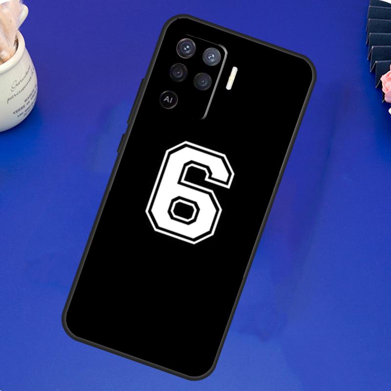 Индивидуальный чехол с счастливым номером футболиста Для OPPO A17 A57 A77 A78 A15 A16 A52 A72 A76 A96 A74 A94 A5 A9 A31 A93 A54S A53S A57S