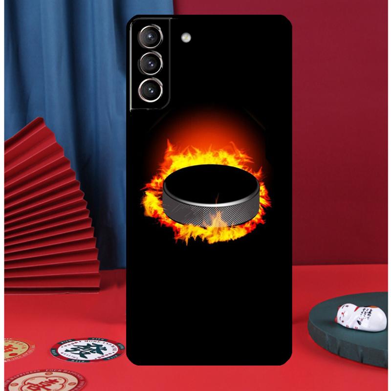 Чехол для телефона 'Шайба для хоккея' для Samsung Galaxy S25 Ultra S9 S10 S20 S21 FE S22 S23 Plus S24 Ultra Задняя крышка