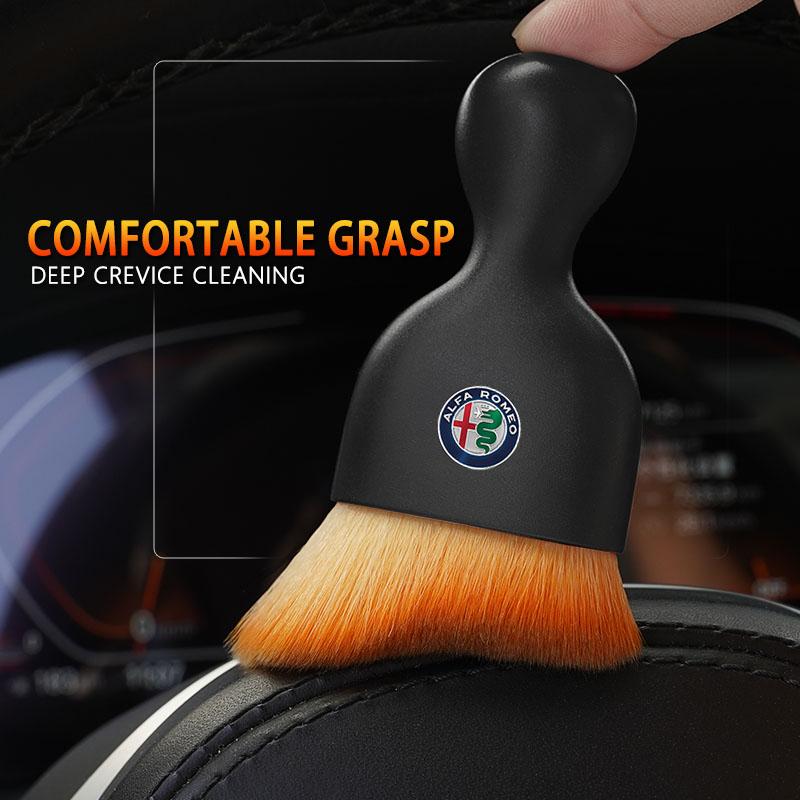 LPTWX1 For Alfa Romeo 4C 159 Spider Giulia Giulietta 156 8C Stelvio GT 166 Volante Car interior cleaning brush dust sweeping soft brush