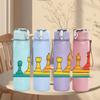 1PC Chess Game Piece Art Print 750ml Color Plastic Sports Water Bottle Leakproof Flip Straw Lid Suitable for Sports Office Home Use