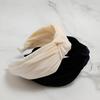 Lara Velvet Knot Wide Headband Ivory Lalah449