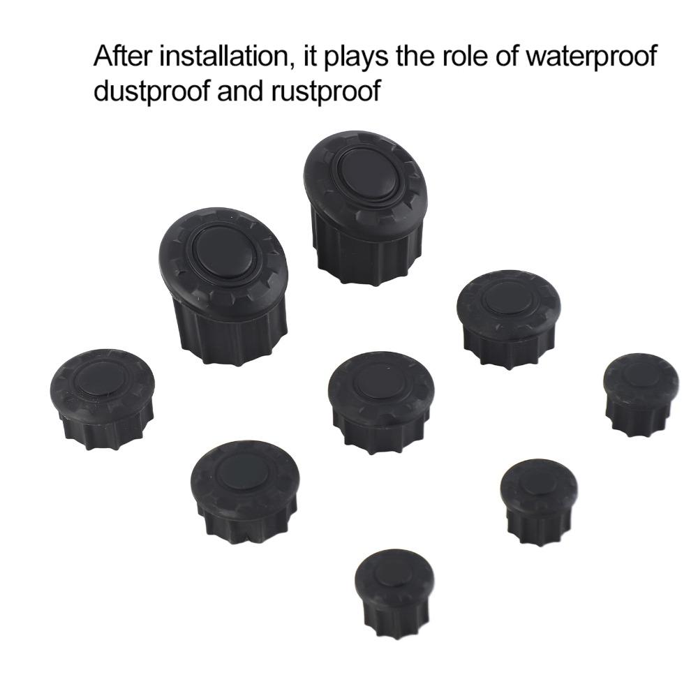 9pcs Rustproof Frame Hole Plug Side Body Frame Panel for BMW R1200GS LC Adventure 14-18 Motorcycle