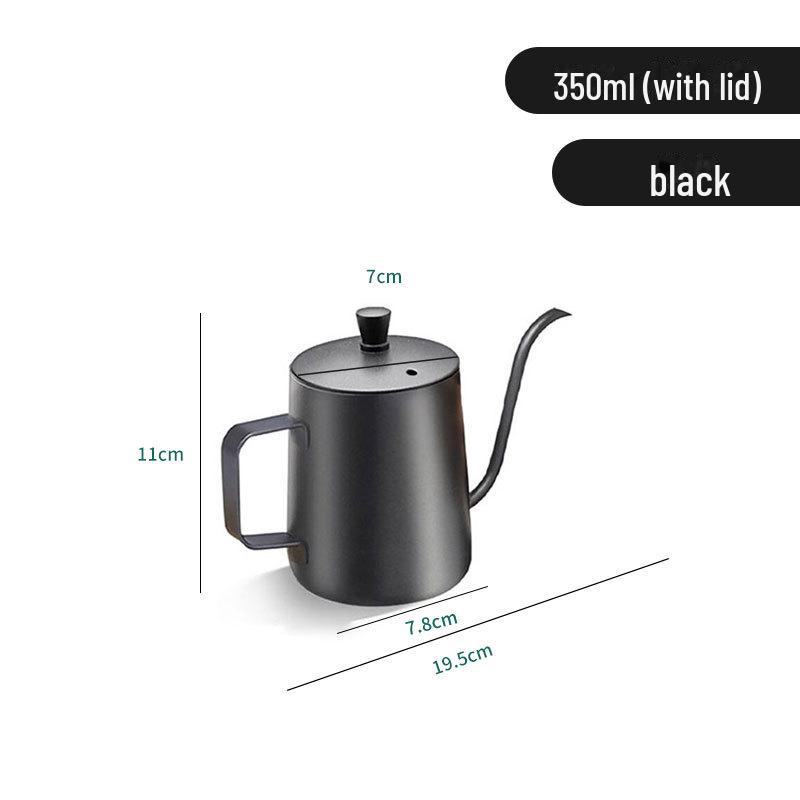 Кофейник из нержавеющей стали 304 с ручкой из цельного дерева, узкий носик, 600 мл