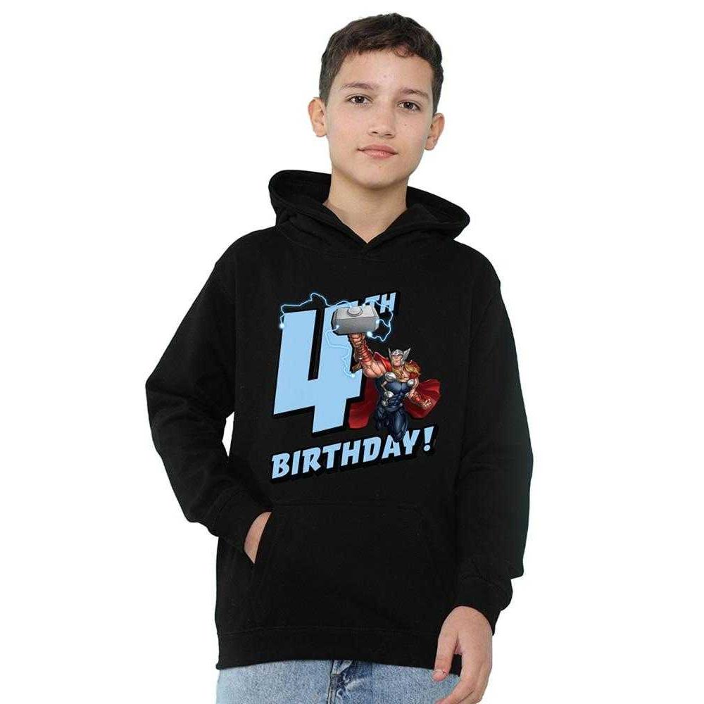Marvel Childrens/Kids Thor 4th Birthday Hoodie
