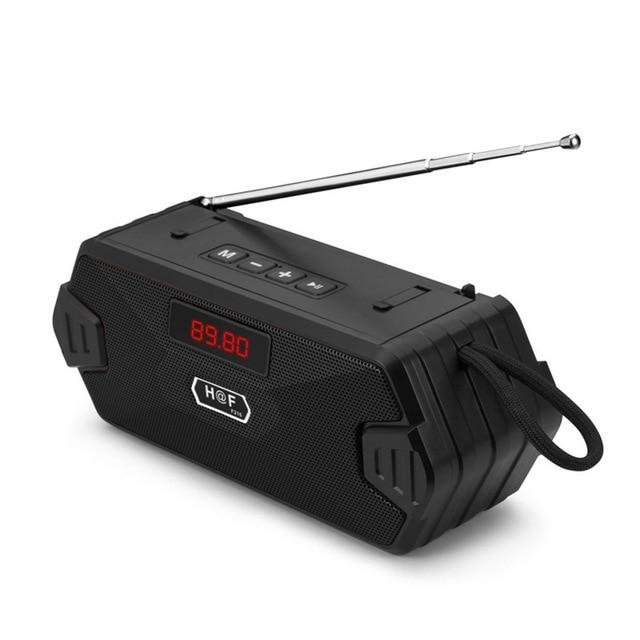 Портативный Bluetooth-динамик, беспроводная басовая колонка, наружные USB-динамики с FM-радио, AUX TF, MP3-сабвуфер, громкоговоритель для телефона, ПК