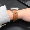 Натуральная кожаный ремешок для Apple Watch Ultra 3 2 1 49mm Серии 11 10 46mm 9 8 7 45mm Титановый ремешок IWatch 6 5 4 Se 3 44mm Correa