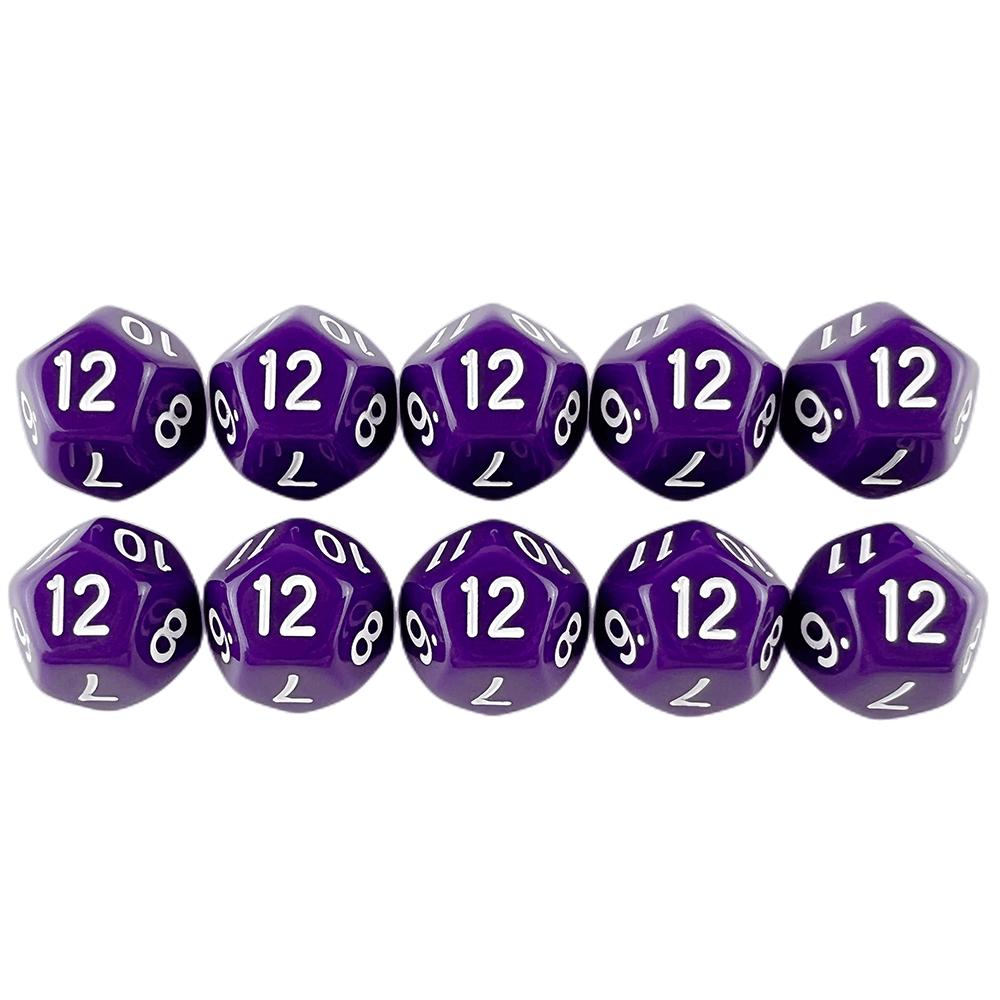 D12 Dice Polyhedral Dice DND Dice Set 10pcs Game Dice Table Game Props
