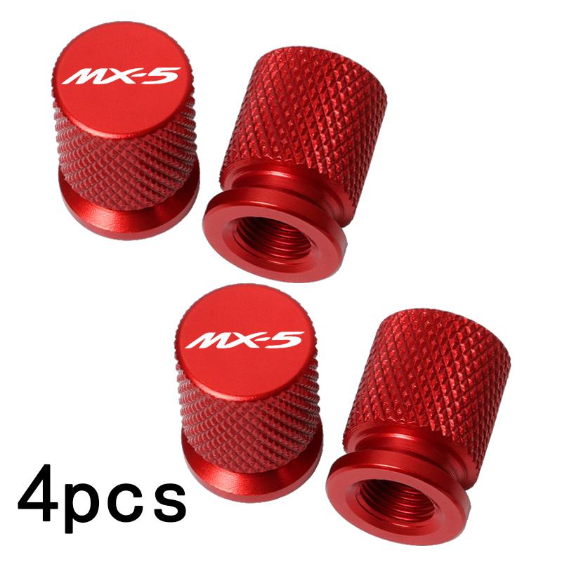 Для Mazda MX5 MX-5 ND RF MIATA Декор Автомобиля Пылезащитные Водонепроницаемые 4 шт. Колпачки Клапанов Колес Автомобиля Покрышек Заглушки Штоков Шины