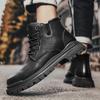 Autumn Winter New Mens Casual Boots Thick Bottom All-match Outdoor Boots Luxury Leather Formal Men Shoes Handmade Ankle Boots