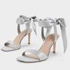 Fashion Temperament Stiletto Sandals Summer New Round Head Open Toe Butterfly Knot Ribbon Anti-slip Wear-resistant High Heels
