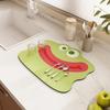 Super Absorbent Drain Pad Rubber Coffee Dish Drying Mats Quick Dry Drainer Mats Tableware Rugs Kitchen Table Dinnerware Placemat
