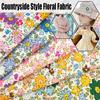 Пасторальный стиль Хлопок Мелкий Цветочный Ткань Для DIY Платье Постельное Белье Домашняя Одежда Пижамы Детская Ткань Для Шитья Младенцев Лоскутная Дизайнерская Ткань