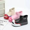Модные резиновые сапоги для женщин Kawaii Водонепроницаемая резиновая обувь Милые детские резиновые сапоги Садовая рабочая обувь Женская обувь botas de lluvia