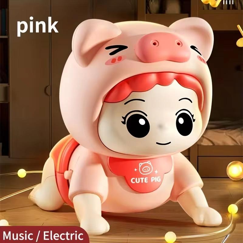 Baby Electric Crawling Doll Doll Can Sing, Walk, Writhe Buttocks, Electric Crawling Baby Learns To Crawl Educational Toys