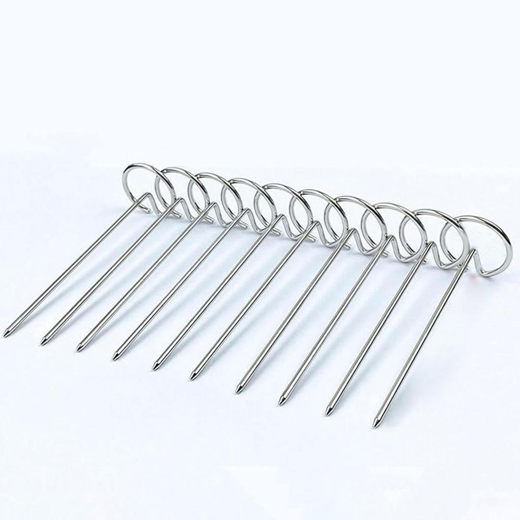 Набор из 30 шампуров для барбекю из нержавеющей стали, термостойкий многофункциональный инструмент для гриля для использования в духовке и аэрофритюрнице